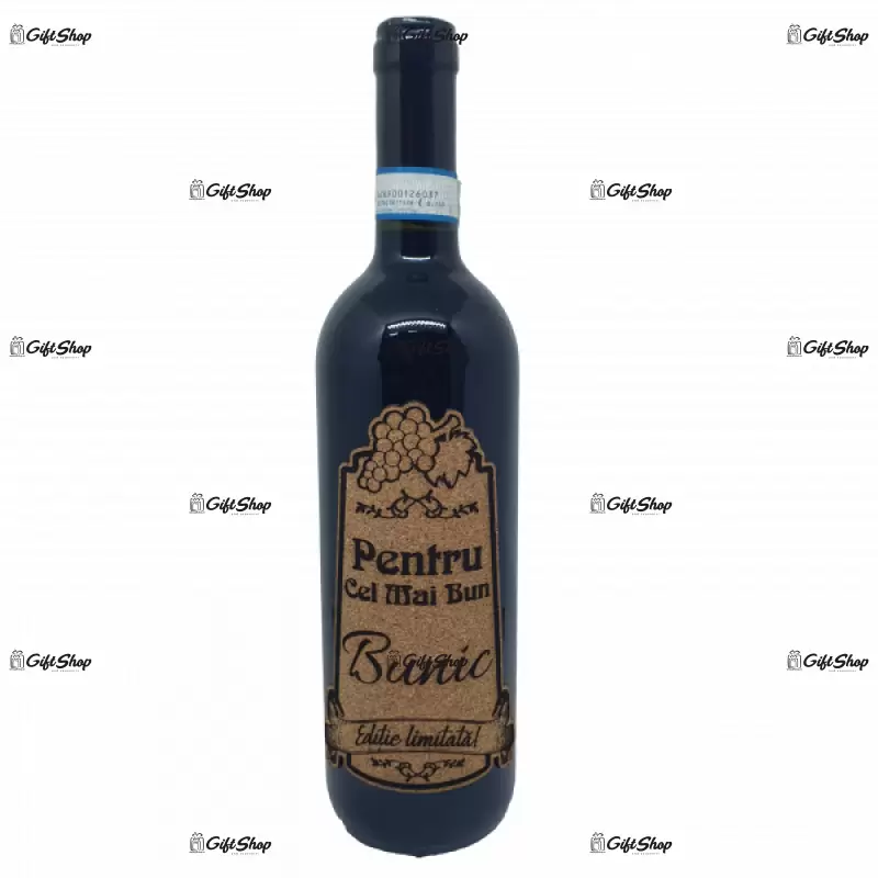 Pentru cel mai bun bunic, editie limitata, vin rosu cabernet sauvignon, demisec, 750ml, 13.5% alcool
