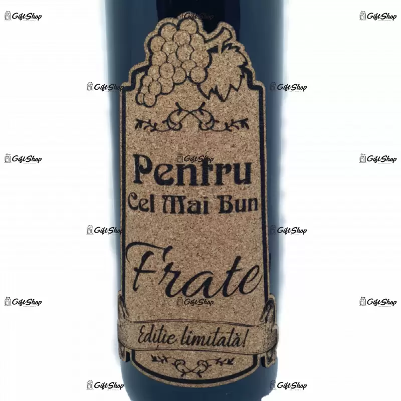Pentru cel mai bun frate, editie limitata, vin rosu cabernet sauvignon, demisec, 750ml, 13.5% alcool