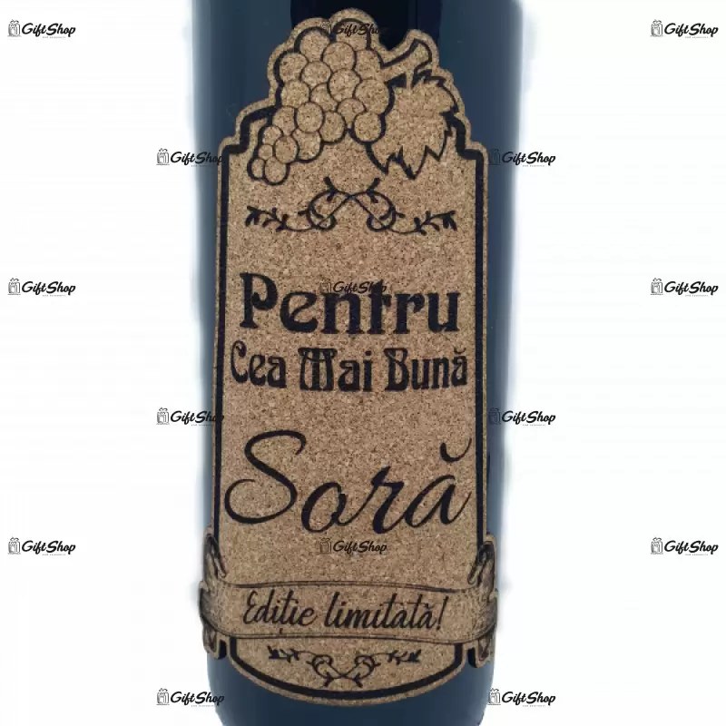 Pentru cea mai buna sora, editie limitata, vin rosu cabernet sauvignon, demisec, 750ml, 13.5% alcool