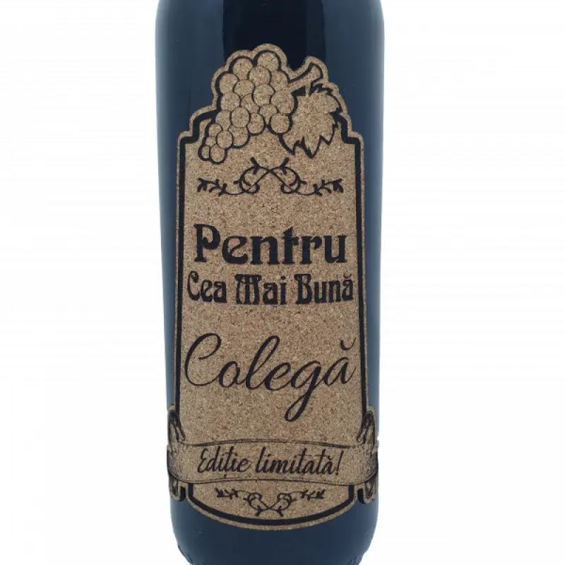 Pentru cea mai buna colega, eticheta pluta cu mesaj