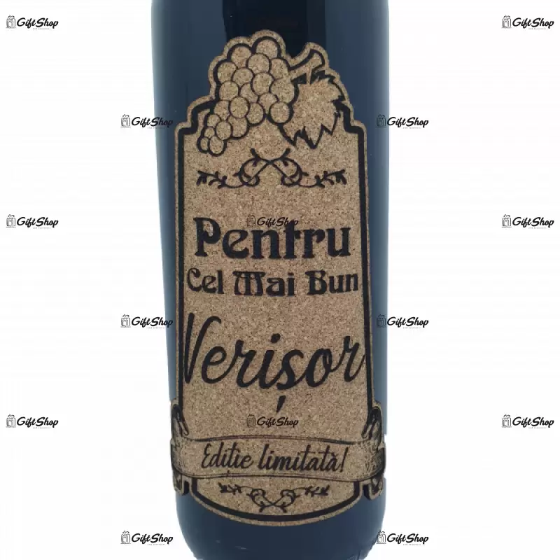 Pentru cel mai bun verisor, editie limitata, vin rosu cabernet sauvignon, demisec, 750ml, 13.5% alcool