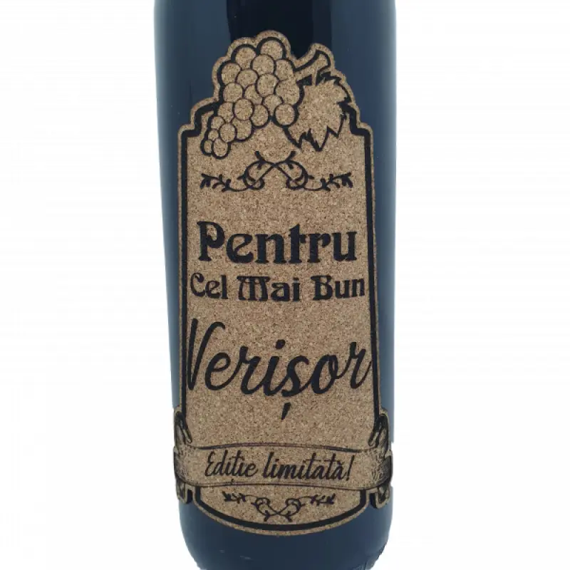 Pentru cel mai bun verisor, eticheta pluta cu mesaj