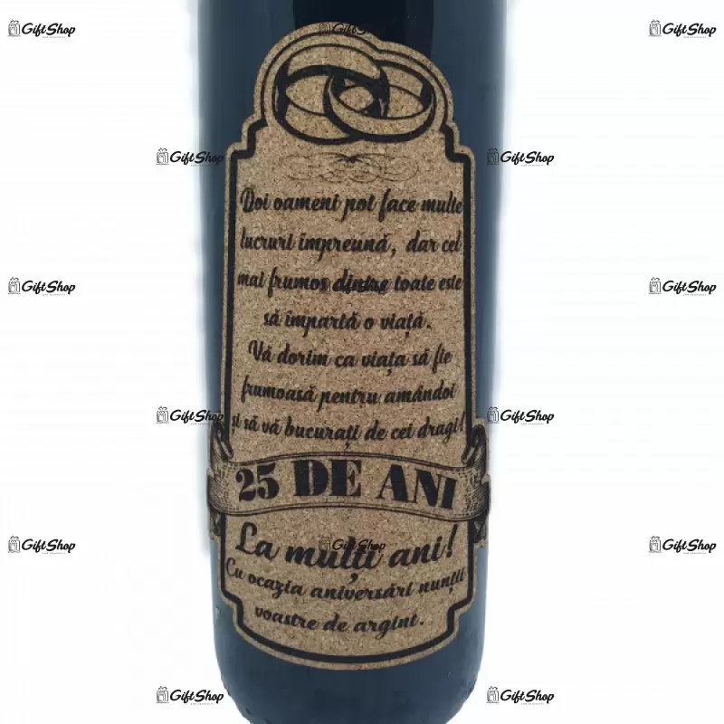 Doi oameni pot face multe in 25 de ani, editie limitata, vin rosu cabernet sauvignon, demisec, 750ml, 13.5% alcool