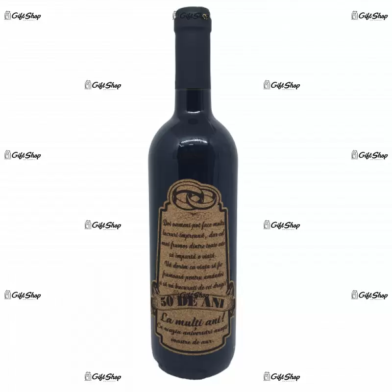 Doi oameni pot face multe in 50 de ani, editie limitata, rosu cabernet sauvignon, demisec, 750ml, 13.5% alcool