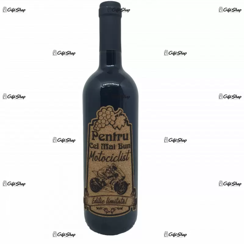 Pentru cel mai bun motociclist sport, editie limitata, vin rosu cabernet sauvignon, demisec, 750ml, 13.5% alcool