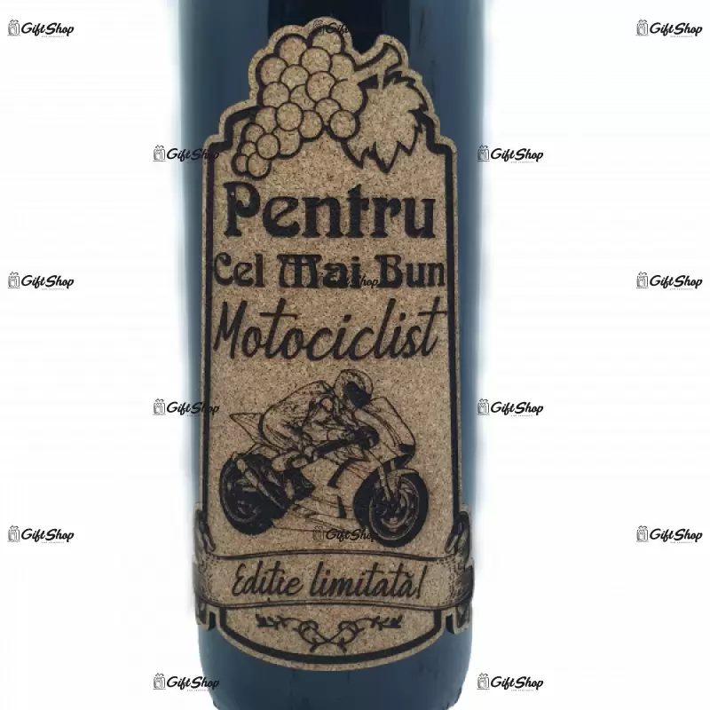 Pentru cel mai bun motociclist sport, editie limitata, vin rosu cabernet sauvignon, demisec, 750ml, 13.5% alcool