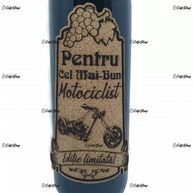 Pentru cel mai bun motociclist retro, editie limitata, vin rosu cabernet sauvignon, demisec, 750ml, 13.5% alcool