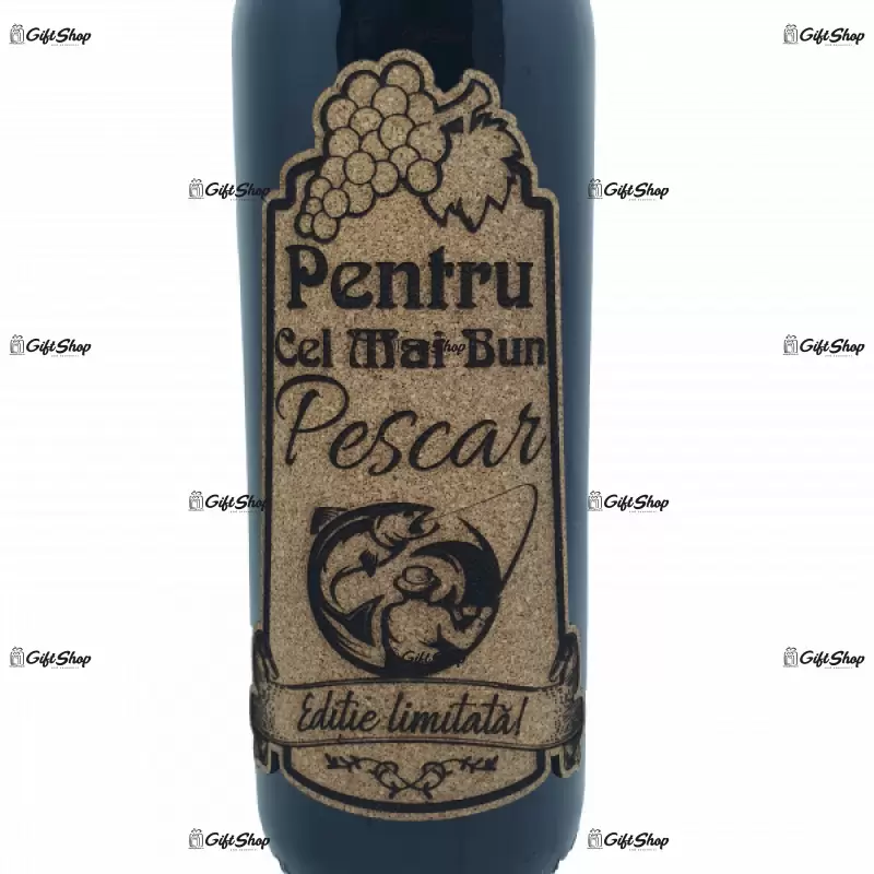 Pentru cel mai bun pescar, model 1, editie limitata, vin rosu cabernet sauvignon, demisec, 750ml, 13.5% alcool