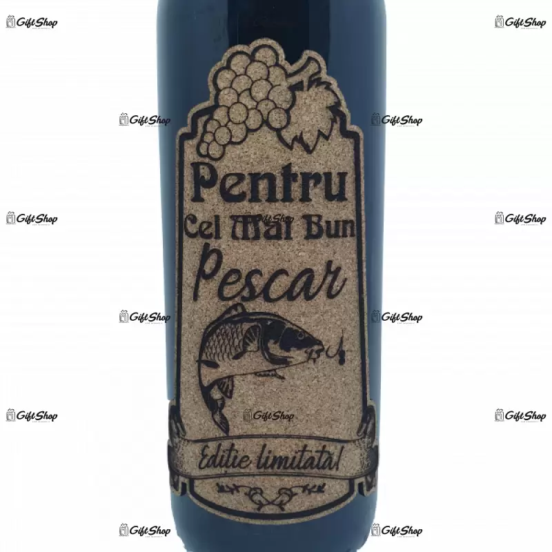 Pentru cel mai bun pescar, model 2, editie limitata, vin rosu cabernet sauvignon, demisec, 750ml, 13.5% alcool