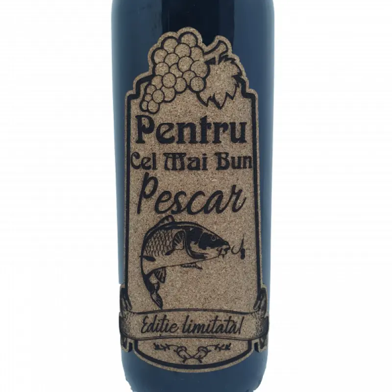 Pentru cel mai bun pescar, model 2, eticheta pluta cu mesaj