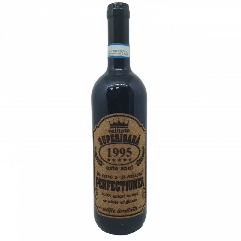 1995 este anul in care s-a nascut perfectiunea, eticheta pluta cu mesaj