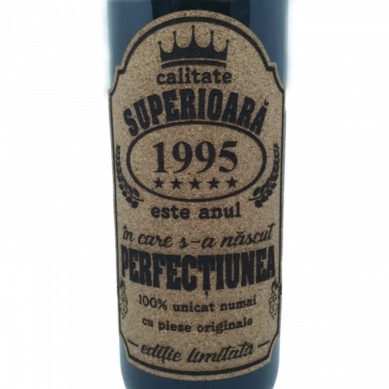 1995 este anul in care s-a nascut perfectiunea, eticheta pluta cu mesaj