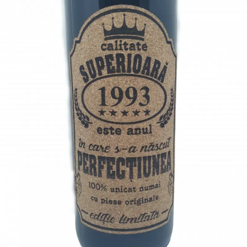 1993 este anul in care s-a nascut perfectiunea, eticheta pluta cu mesaj