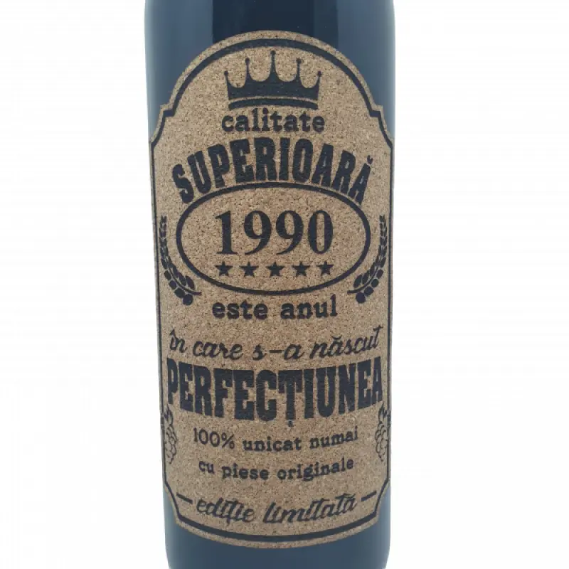 1990 este anul in care s-a nascut perfectiunea, eticheta pluta cu mesaj