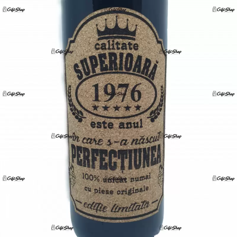 1976 este anul in care s-a nascut perfectiunea, editie limitata, vin rosu cabernet sauvignon, demisec, 750ml, 13.5% alcool