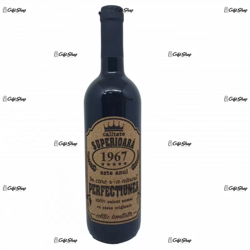 1967 este anul in care s-a nascut perfectiunea, editie limitata, vin rosu cabernet sauvignon, demisec, 750ml, 13.5% alcool