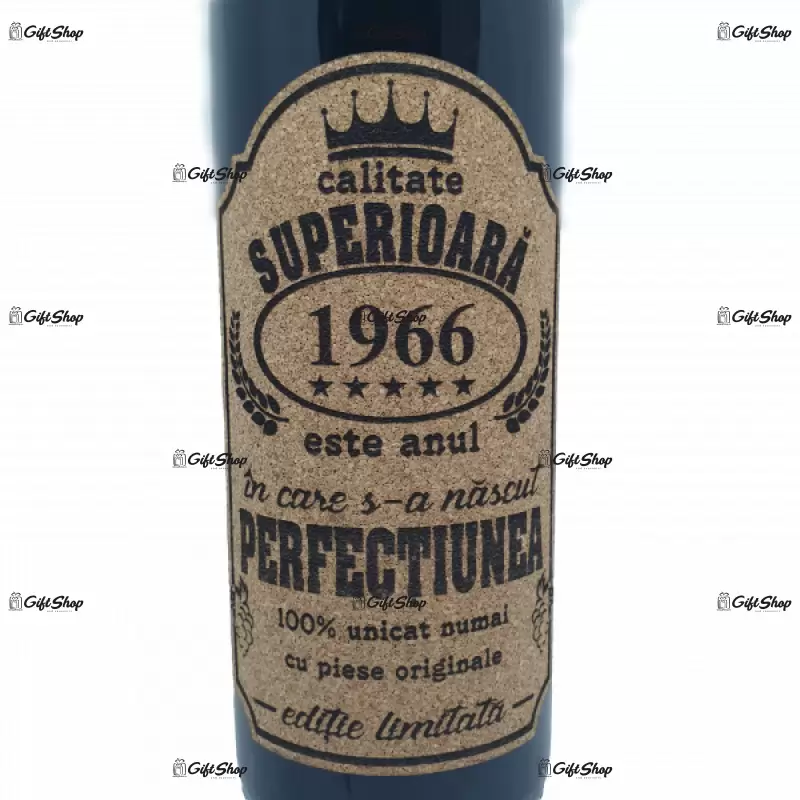 1966 este anul in care s-a nascut perfectiunea, editie limitata, vin rosu cabernet sauvignon, demisec, 750ml, 13.5% alcool