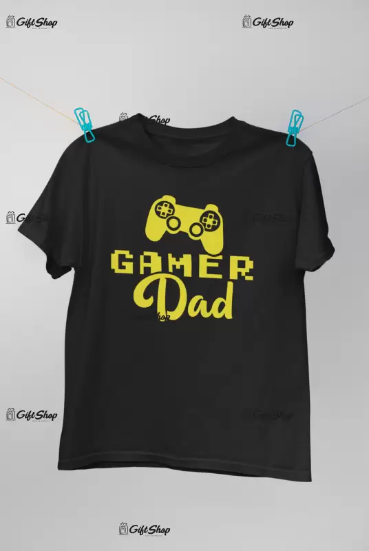 Gamer dad, tricou cu mesaj 1