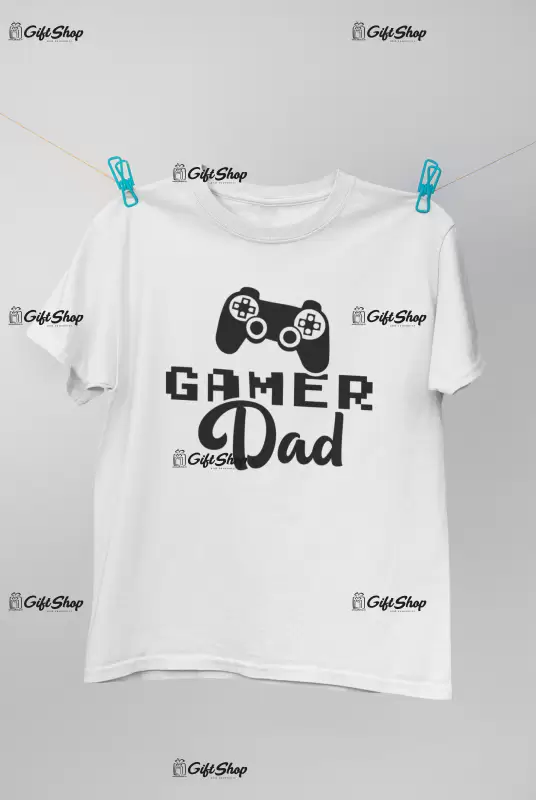Gamer dad, tricou cu mesaj 1