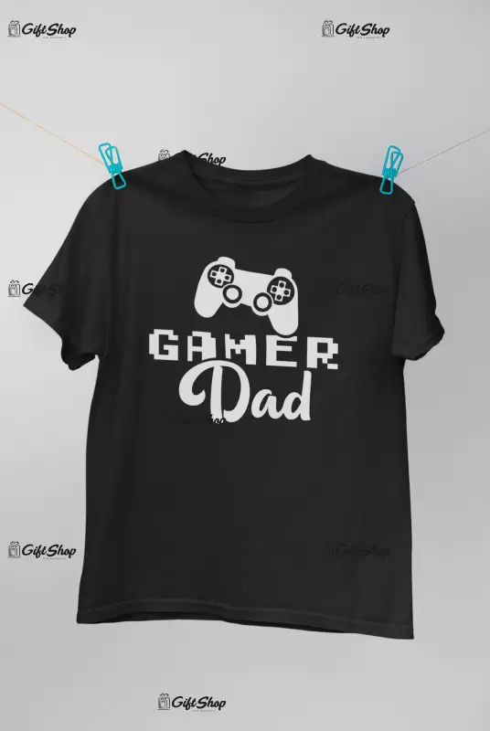 Gamer dad, tricou cu mesaj 1