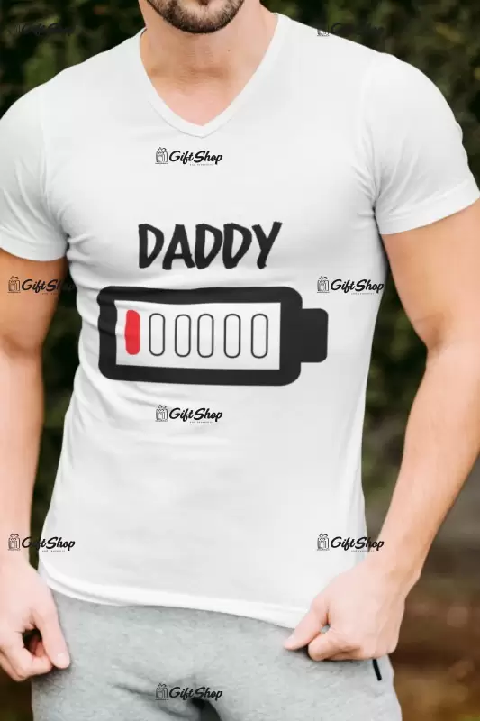 Battery daddy, tricou cu mesaj