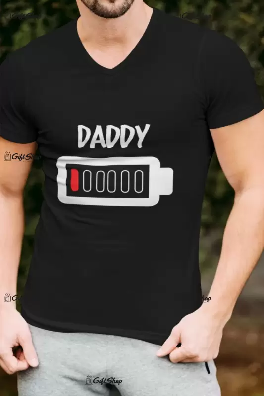 Battery daddy, tricou cu mesaj