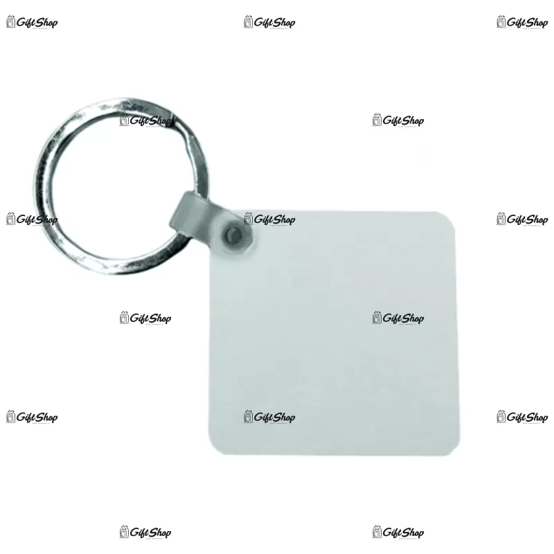 Breloc patrat mdf personalizat