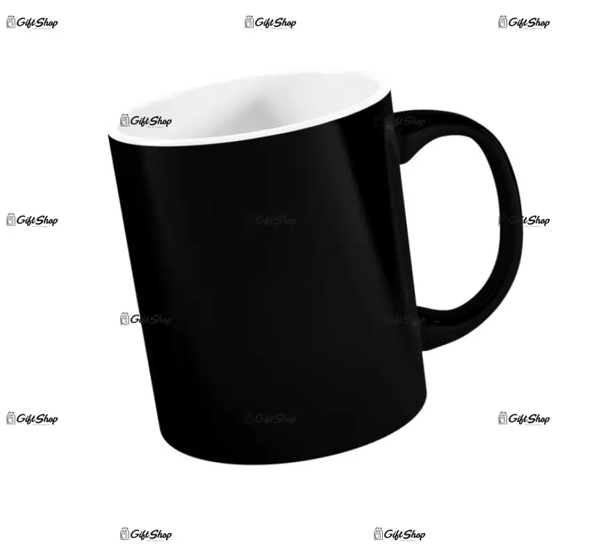 .interior alb, cana neagra termosensibila, din ceramica, personalizata
