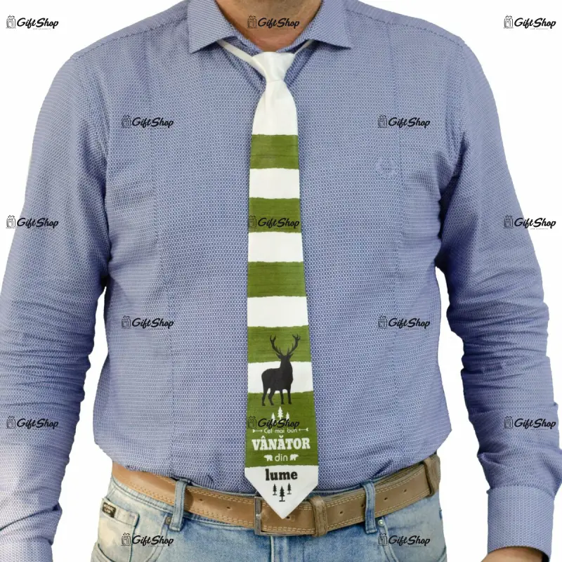 Cel mai bun vanator din lume, cravata cu mesaj