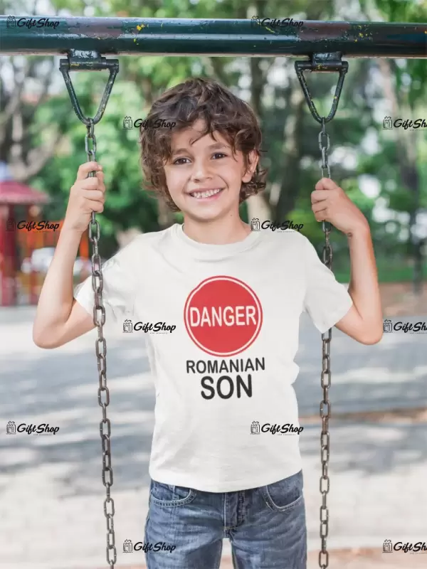 Danger romanian son, tricou cu mesaj
