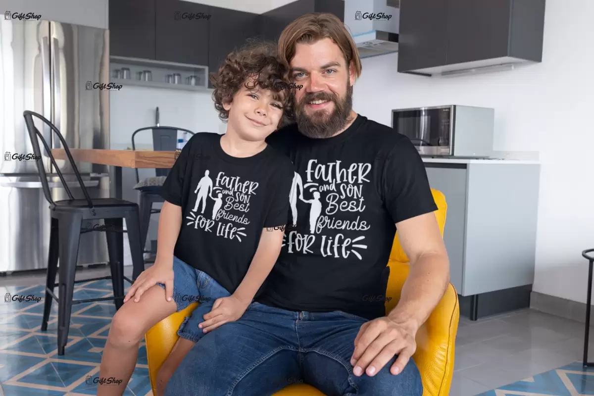 Father and son, tricou cu mesaj, tgs0276c