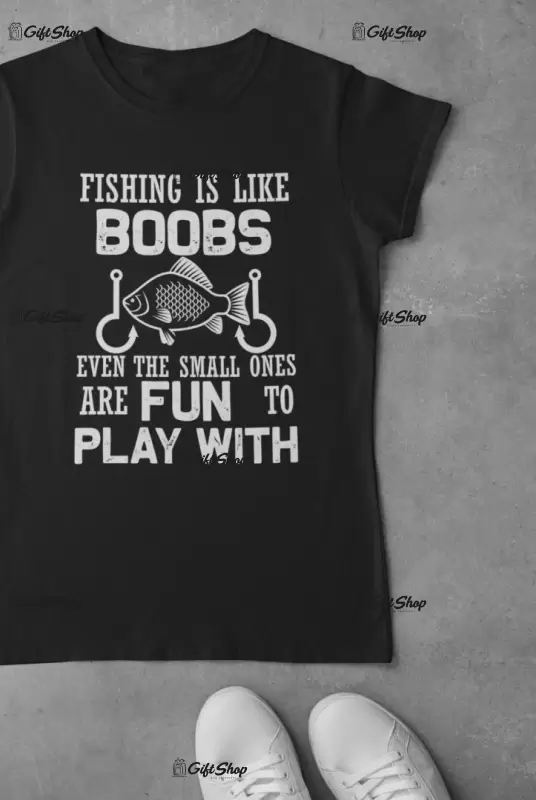 Fishing is like..., tricou cu mesaj