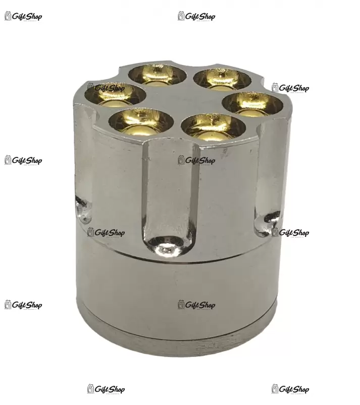 Grinder metalic in forma de butoias pistol