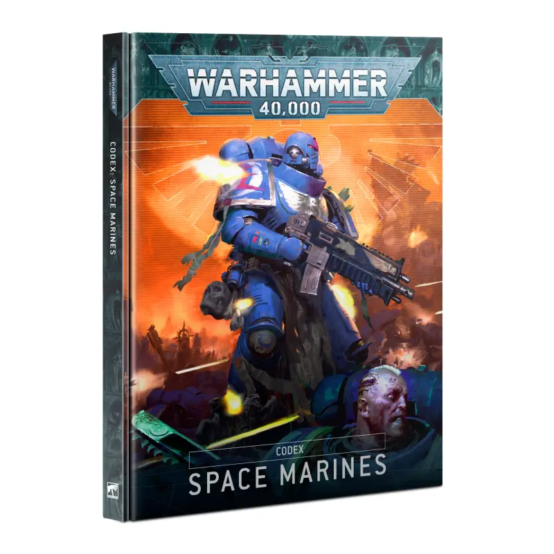 Codex space marines, multicolor, carte de reguli de joc warhammer 40000, limba engleza, model 48-01