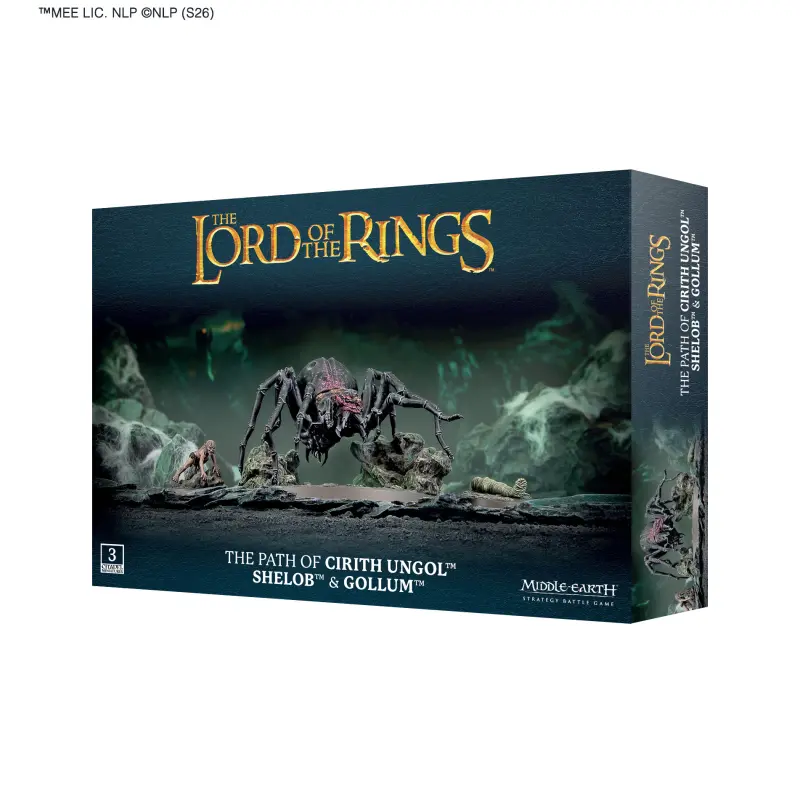 The path of cirith ungol:shelob & gollum, model 30-102