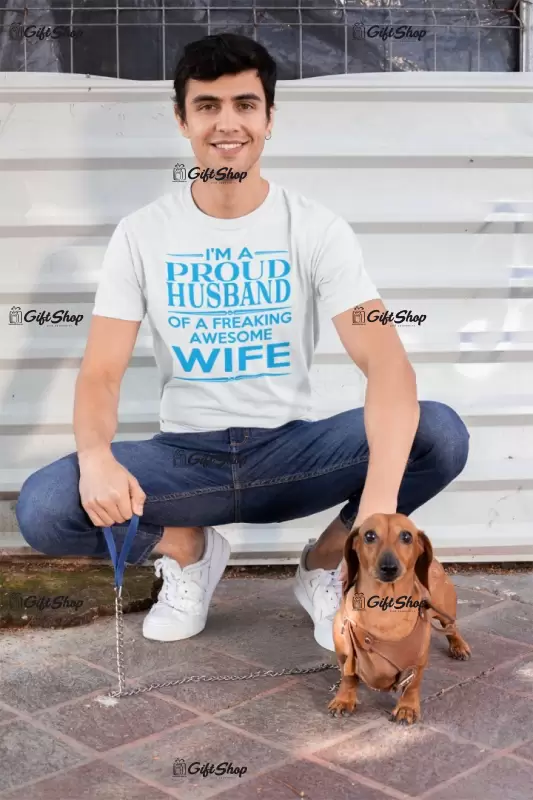 I`m a proud husband, tricou cu mesaj