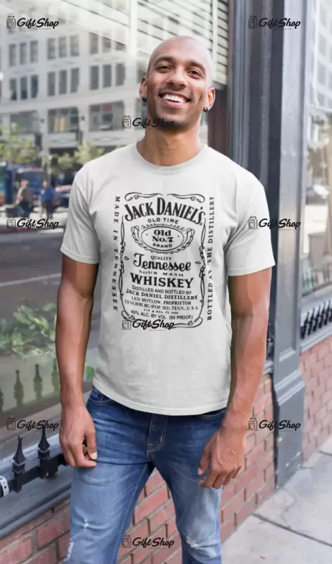 Jack daniel`s, tricou cu mesaj