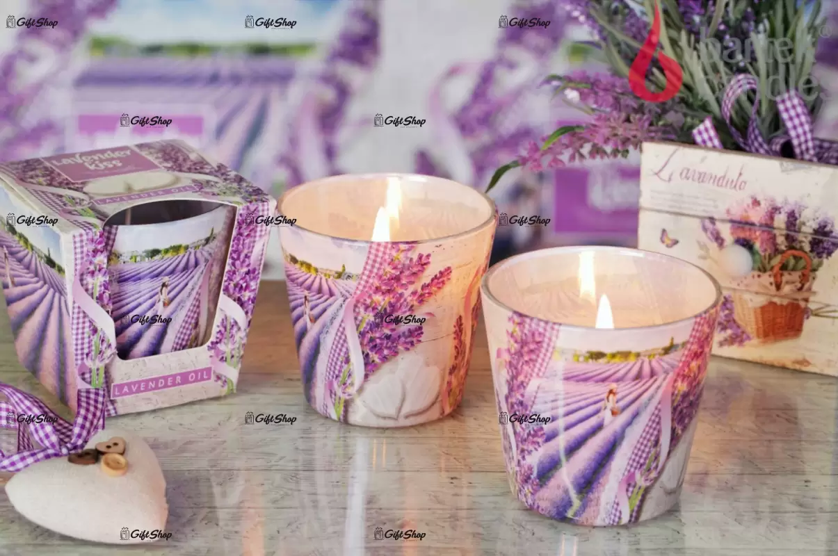 Lumanare lampion, bartek candles, lavender kiss