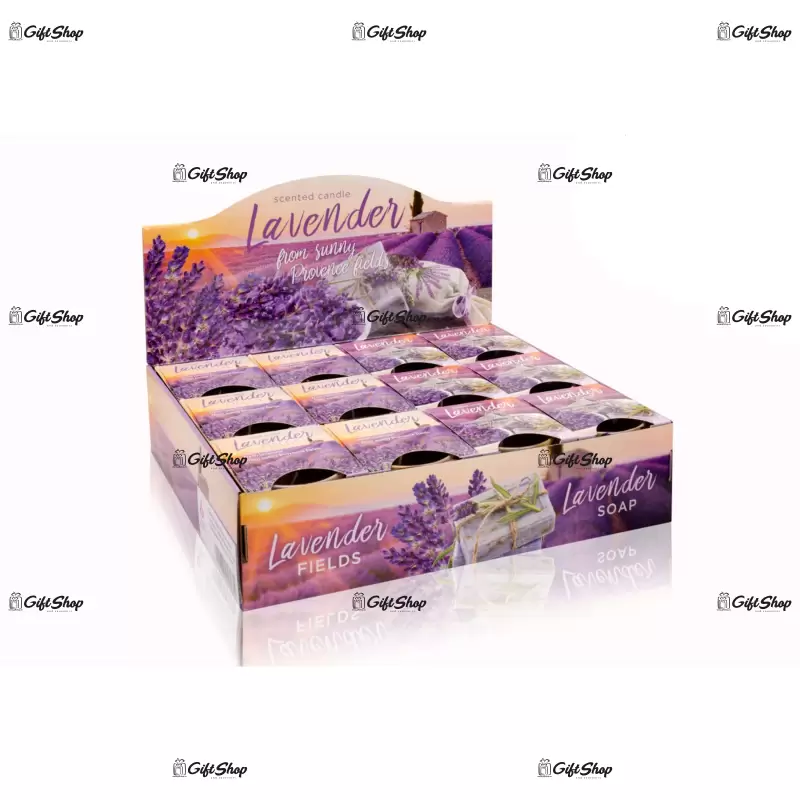 Lumanare parfumata in pahar de sticla, bartek candles – lavender fields