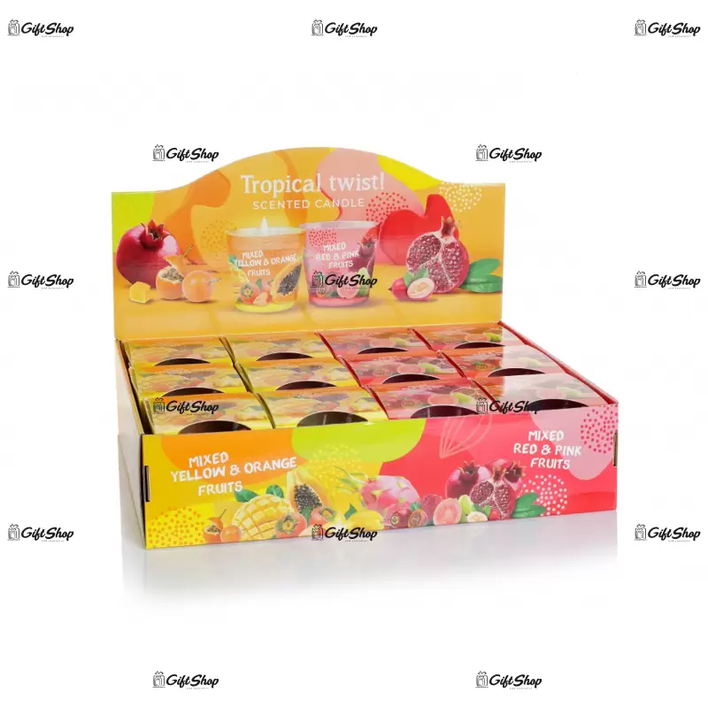 Lumanare parfumata in pahar de sticla, bartek candles – tropical twist