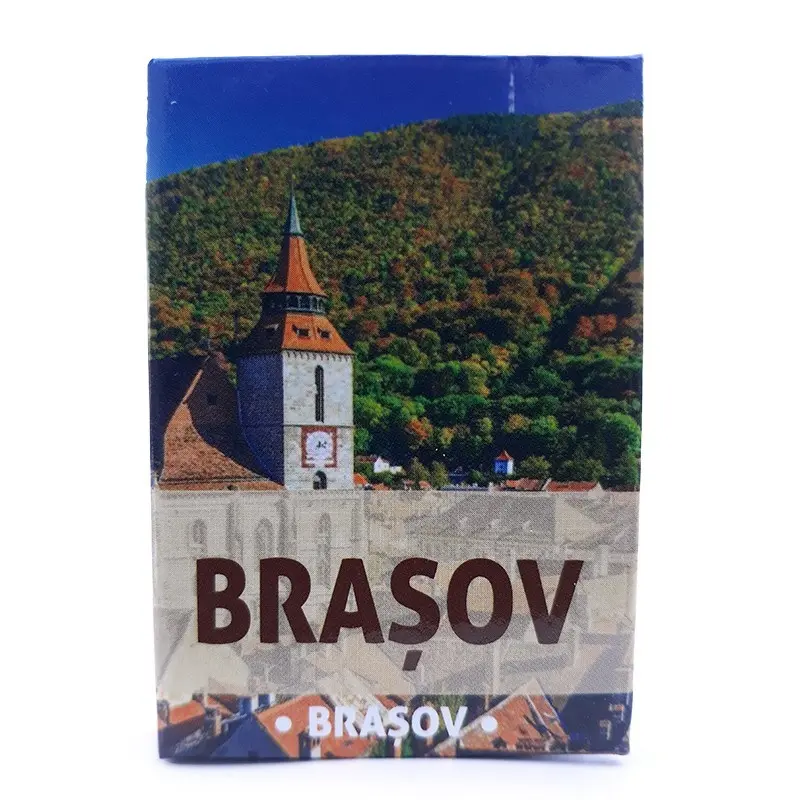 Brasov, magnet carte bilingv