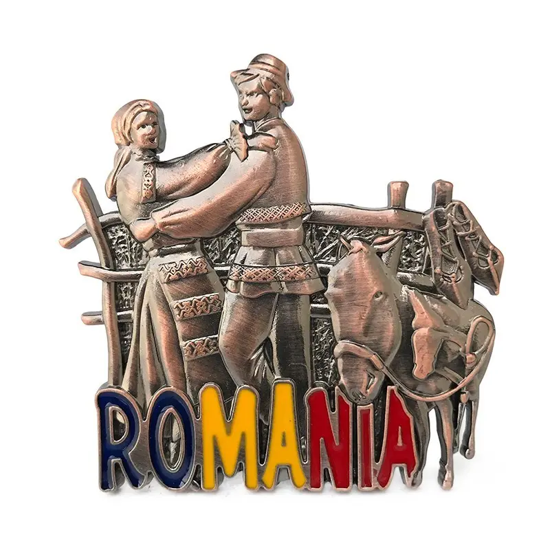Tarani dansatori romania, magnet metal