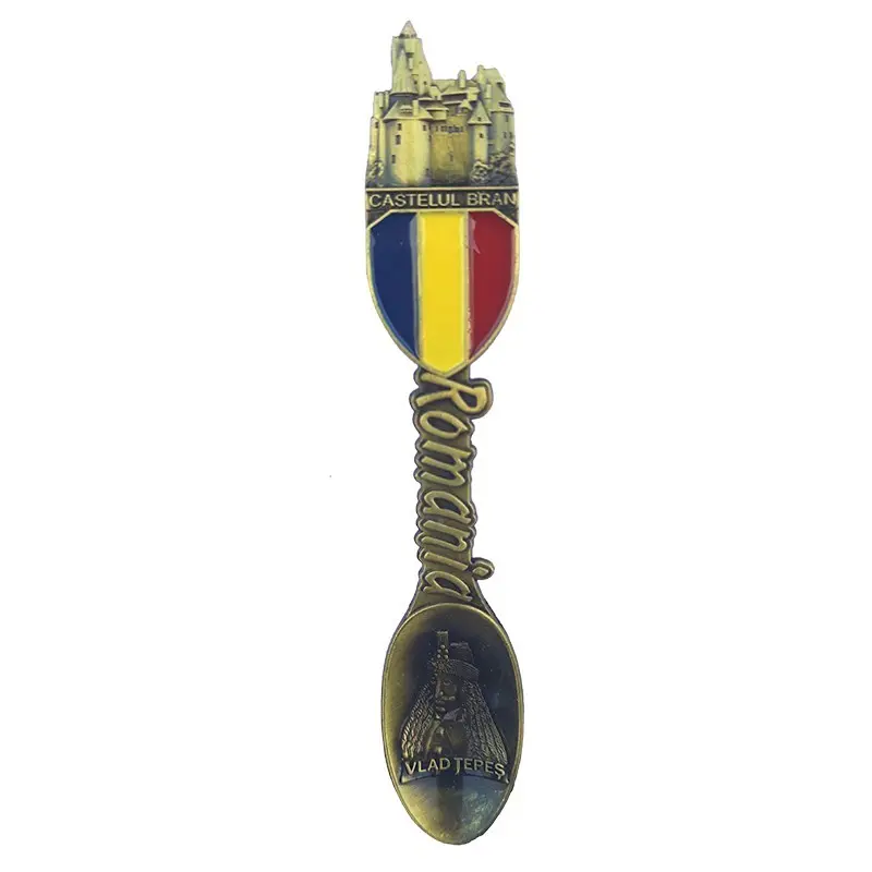 Castelul bran, vlad tepes, magnet lingurita metal
