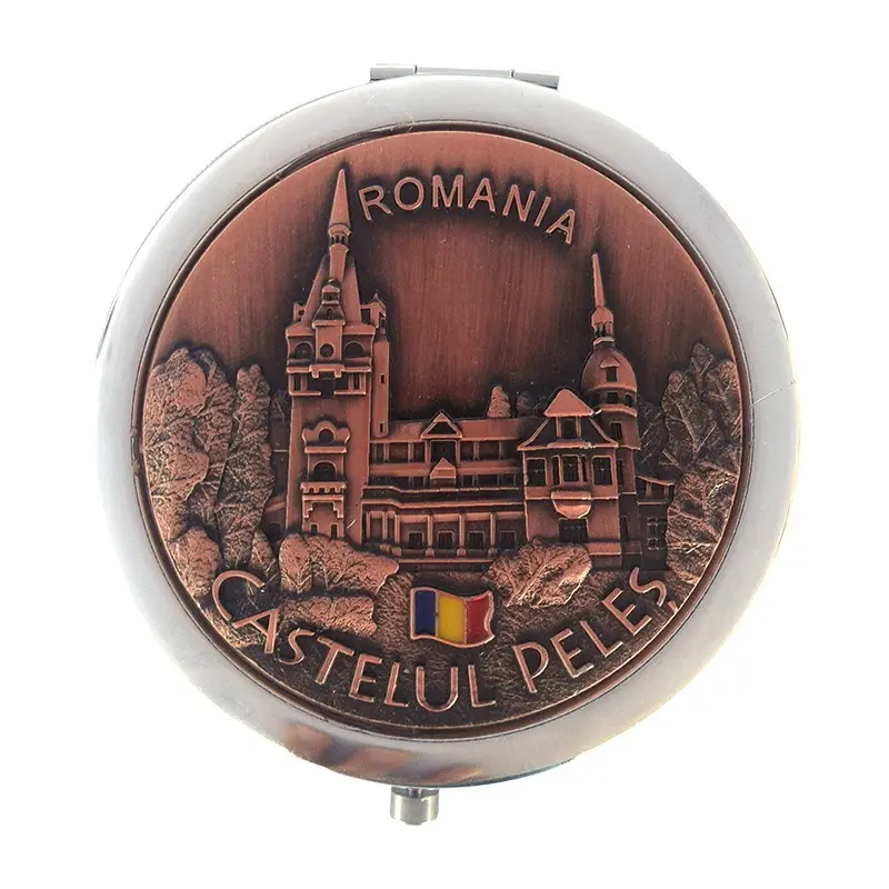 Castelul peles, romania, oglinda metal