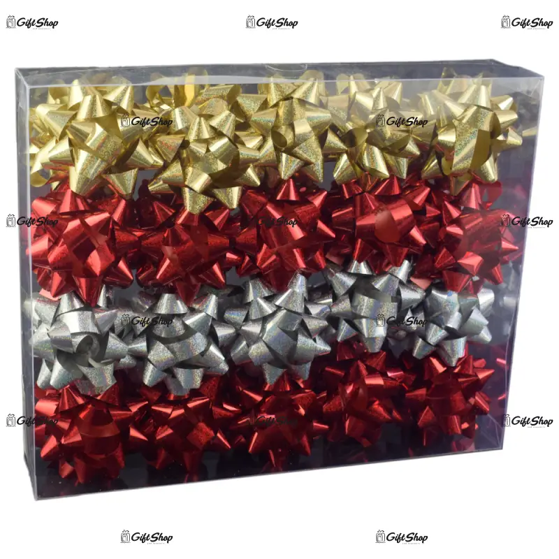 Set fundite decorative pentru cadouri 24 buc diametru 9 cm