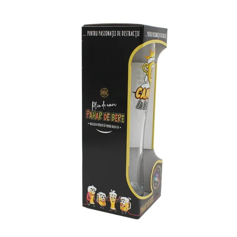 Campion, pahar bere cu mesaj