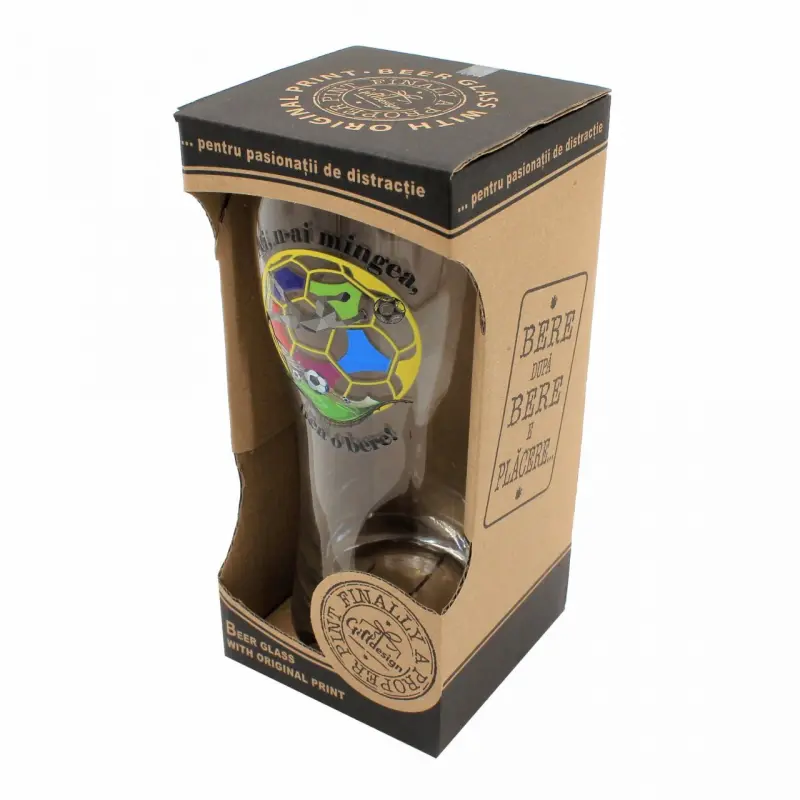 A-i, n-ai mingea bea o bere, pahar bere cu mesaj, 400 ml
