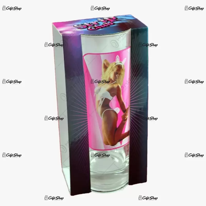 Pahar cu imagine de femeie termica in cutie decorativa f