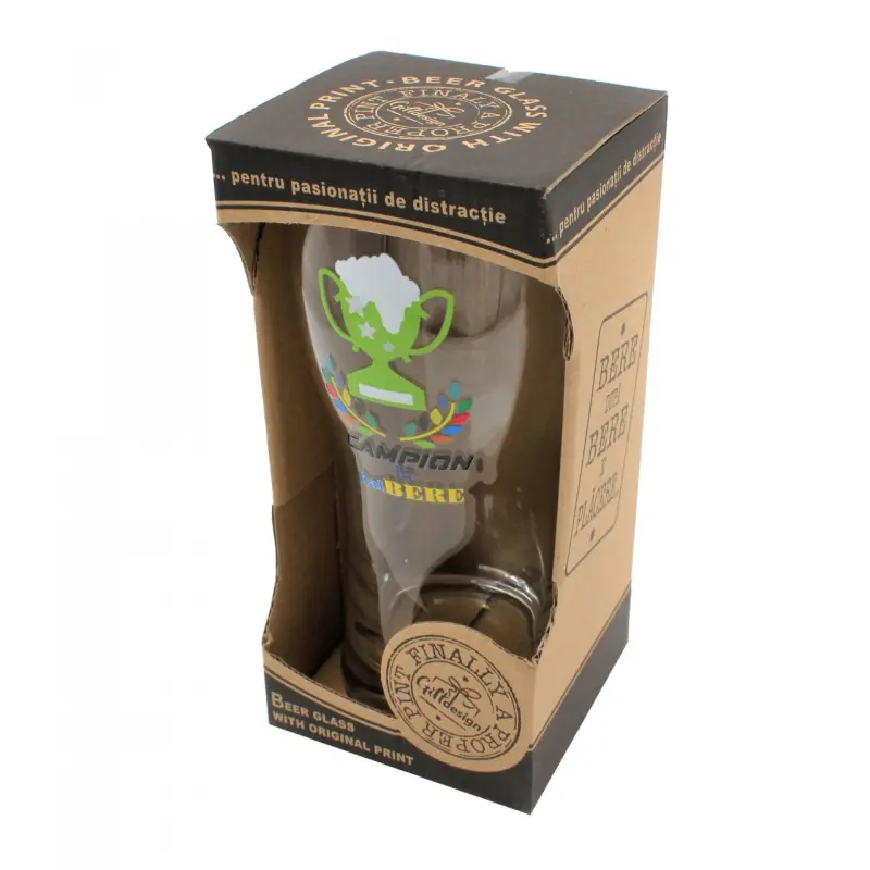 Campion la bere, pahar bere cu mesaj, 500 ml