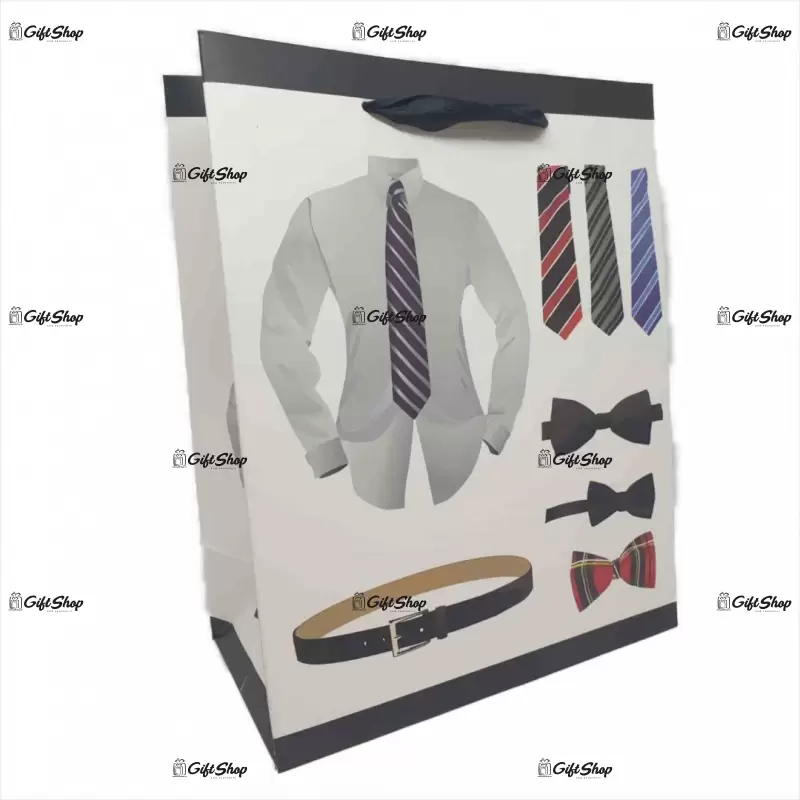 Plasa cadou, cu model costume black xz